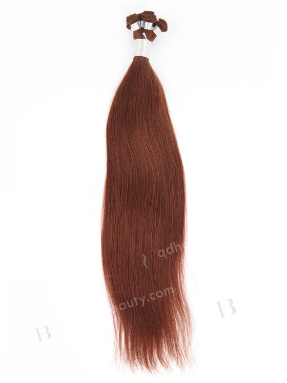In Stock Brazilian Virgin Hair 18" Silky Straight 33# Color Hand-tied Weft SHW-031